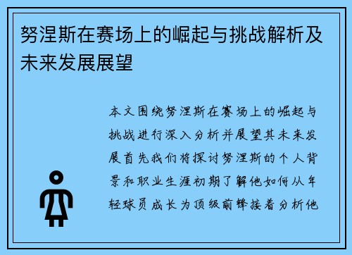 努涅斯在赛场上的崛起与挑战解析及未来发展展望